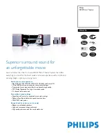 Preview for 1 page of Philips MCD735 series Specifications