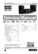 Philips MCD780/93 Service Manual preview