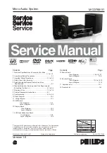 Philips MCD785/51 Service Manual preview
