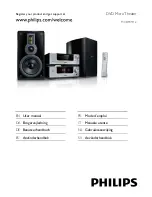 Предварительный просмотр 1 страницы Philips MCD909/12 User Manual