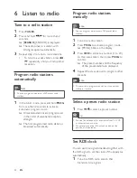 Preview for 23 page of Philips MCD909/12 User Manual