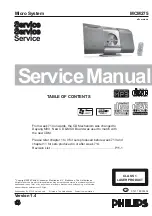 Предварительный просмотр 1 страницы Philips MCM 275 Service Manual