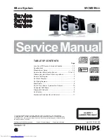 Philips MCM 299 Service Manual preview