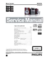 Philips MCM 760 Service Manual preview