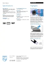 Preview for 2 page of Philips MCM1006 Specification Sheet