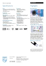 Preview for 2 page of Philips MCM103 Specifications