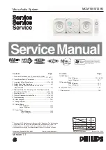 Preview for 1 page of Philips MCM1050/12/93 Service Manual