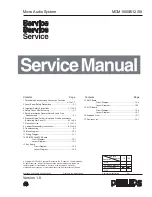 Philips MCM1050B Service Manual preview