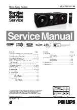 Предварительный просмотр 1 страницы Philips MCM1055/51/98 Service Manual