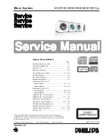 Preview for 1 page of Philips MCM108 Service Manual