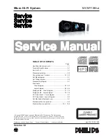 Preview for 1 page of Philips MCM118B Service Manual