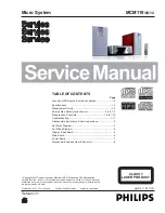 Philips MCM119/05/12 Service Manual preview