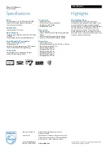 Preview for 2 page of Philips MCM148 Specifications