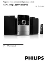 Philips MCM166 User Manual preview