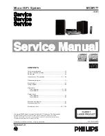 Philips MCM177 Service Manual preview