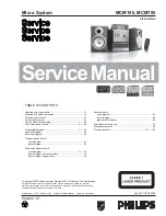 Philips MCM190 Service Manual preview