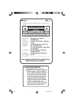 Preview for 2 page of Philips MCM196 User Manual