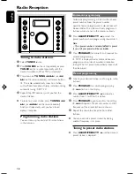 Preview for 18 page of Philips MCM196D/37 User Manual