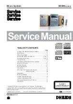 Philips MCM22 Service Manual preview