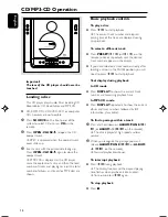 Preview for 14 page of Philips MCM240 User Manual