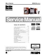 Philips MCM510/22/25/33 Service Manual preview