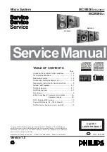 Philips MCM530 Service Manual preview