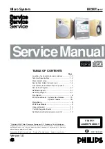 Philips MCM7/22 Service Manual preview