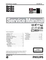 Предварительный просмотр 1 страницы Philips MCM772 Service Manual