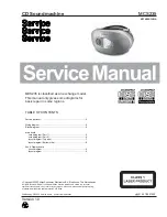 Philips MCS235 Service Manual preview