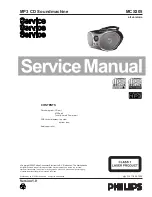 Предварительный просмотр 1 страницы Philips MCS305 Service Manual