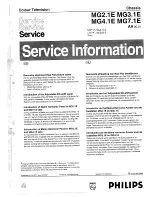 Preview for 1 page of Philips MG2.1E Service Manual