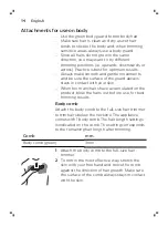 Preview for 14 page of Philips MG3710 User Manual