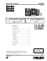 Philips Micro Hi-Fi System MCM285 Service Manual preview