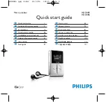 Предварительный просмотр 1 страницы Philips Micro jukebox HDD085 Quick Start Manual