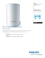 Preview for 1 page of Philips Micro Pure WP3911 Specifications