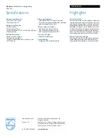 Preview for 2 page of Philips Micro Pure WP3911 Specifications