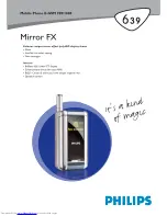 Philips Mirror FX 639 Specifications preview