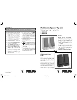 Предварительный просмотр 1 страницы Philips MMS222/00C Quick Setup Manual