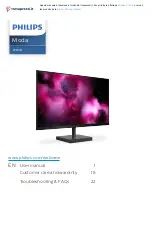 Philips Moda 276C8 User Manual preview