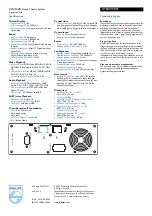 Предварительный просмотр 2 страницы Philips Modea HTS8010S Specifications