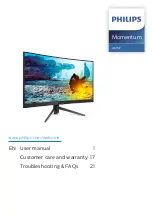 Philips Momentum 242M7 User Manual предпросмотр