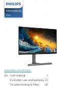 Preview for 1 page of Philips Momentum 275M1 User Manual