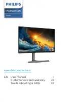 Philips Momentum 325M1 User Manual preview