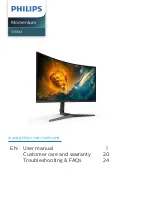 Предварительный просмотр 1 страницы Philips Momentum 325M2 User Manual