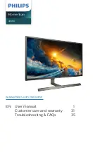 Philips Momentum 439M1 User Manual preview