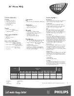 Предварительный просмотр 2 страницы Philips Mono FSQ 20PT1346 Specifications