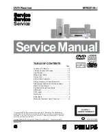 Philips MRD210/37 Service Manual preview