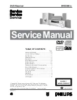 Preview for 1 page of Philips MRD300/37 Service Manual