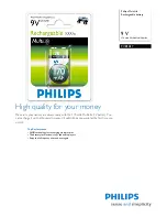 Предварительный просмотр 1 страницы Philips Multilife 9VB1A17 Brochure