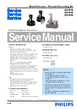 Philips Multitrim QG3040 Service Manual preview